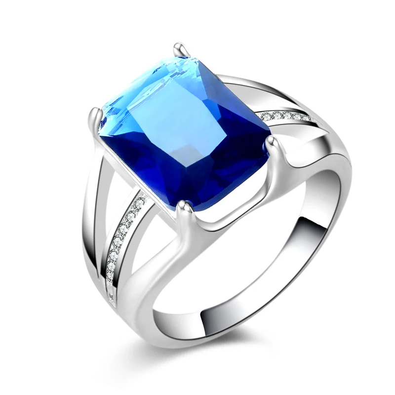 New Wholesale Cut CZ &amp White Silver Ring Size 7 8 Jewelry For Women Free Ship R83 | Украшения и аксессуары