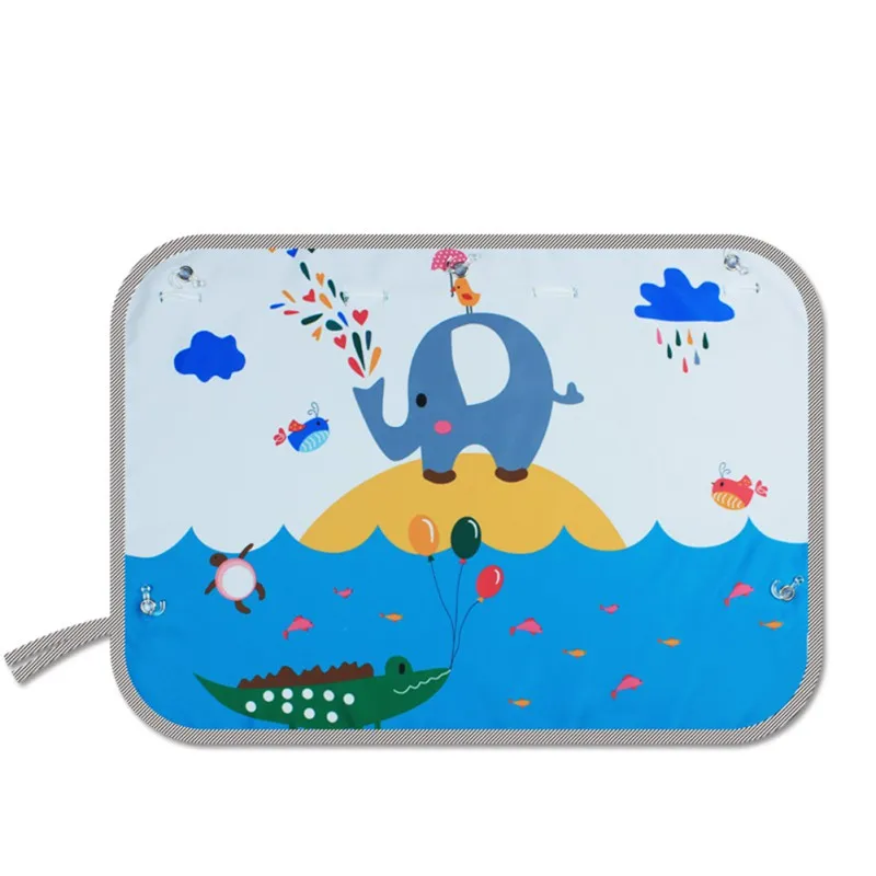 Universal Car Sun Shade Cover Curtain Suction Cup Cartoon Proof Side Window Sunshade Cover For Baby Kids - Цвет: A17