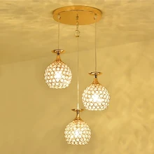 

Restaurant lights chandeliers LED three modern simple Dining room table Bar table balcony restaurant crystal small Chandelier