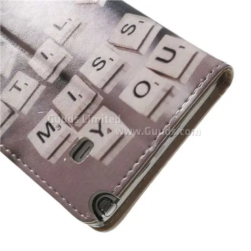 Love Letters Leather Flip Cover for Samsung Galaxy Note 4 N910
