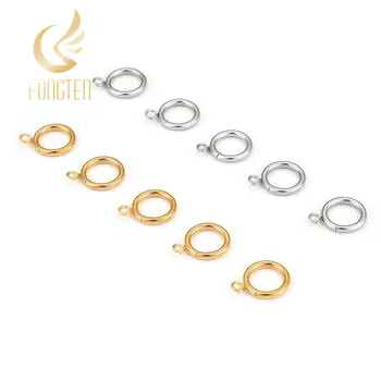 

10pcs/lot 2*13MM Jump Rings Stainless Steel S/Gold Loops Open Rings DIY Split Rings For Making Jewelry