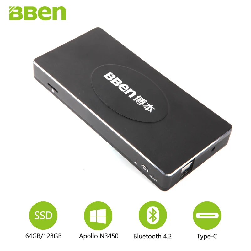 

Bben Mini Stick N3450 Intel Apollo Lake Platform Windows10 4K built in LAN type-c etc, 4GB RAM 32GB eMMC 64GB,128GB,256GB option