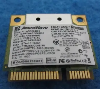 

Wireless Adapter Card for Atheros AR5BHB92 AR9280 Half Mini PCI-E 2.4/5.0GHz 802.11b/g/n for for DELL Toshiba Acer Asus