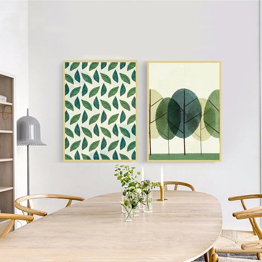 TEMPESTADE-Nordic-Minimalismo-Pintura-Da-Lona-Da-Arte-Da-rvore-Sala-Retratos-Da-Parede-Folha-Verde (1)