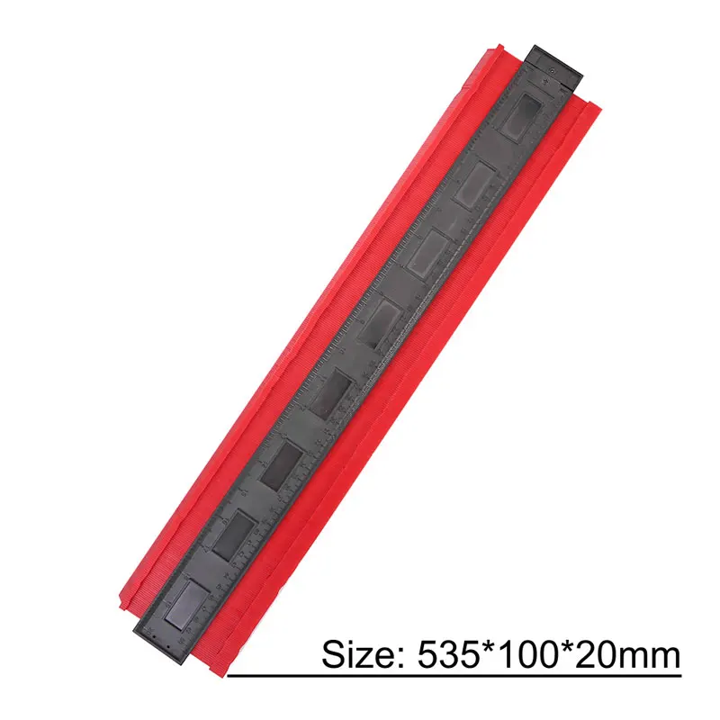 20 inch 5/6/1" Ширина Пластик профиль копия датчик контур датчик дубликатор duplo и Стандартный Дерево Лазерная маркировочная инструмент в клеточку измерены в ненатянутом ламинат Плитки основные инструменты - Цвет: 20 inch
