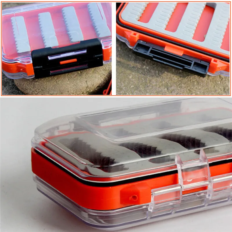 

NEW 1PCS Portable Fishing Tool Box Bait Lure Fly Hook Container Storage Fishing Tackle Hot Fishing Lure Box Organizer Durable