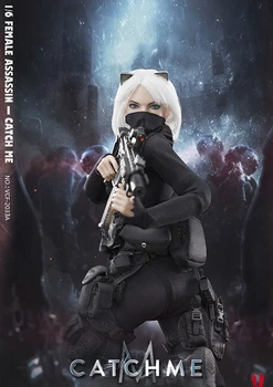 

For Collection 1/6 Scale Full Set Military Soldiers Female Assassin Series First Bomb "Catch Me" figure Model For Fans Gifs