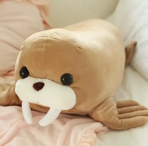 Aquatic creatures plush pillow sea lion walrus pillow doll soft body pillow