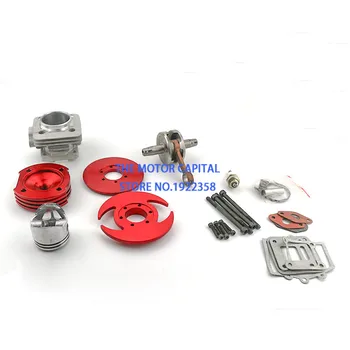 

high performance 44mm Cylinder Big Bore 3 grooves red Kit Crankshaft Gasket Set For 47cc 49cc Mini Dirt ATV Pocket Bikes