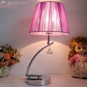 

Nordic Modern Table Light LED Simple Fabric Lamps Bedroom Living Room Study Reading Lights Hotel Room Decoration Iron Table Lamp