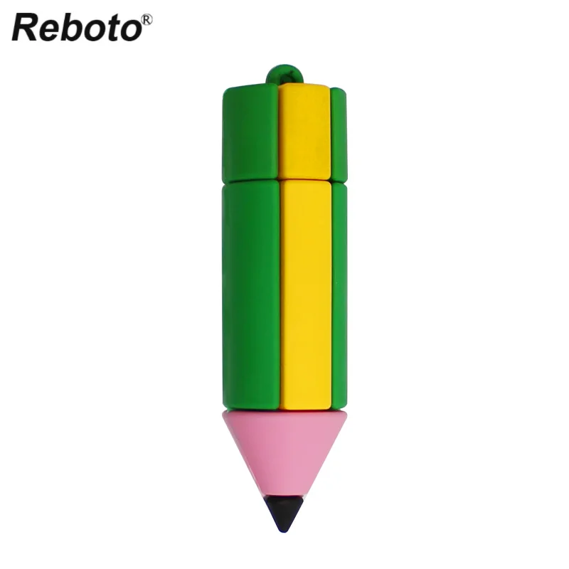 Retobo Usb 2,0 красочные Pencile Personalizado накопитель 64 ГБ 4 ГБ 8 ГБ 16 ГБ флешки 32 ГБ семьи USB для детей подарок