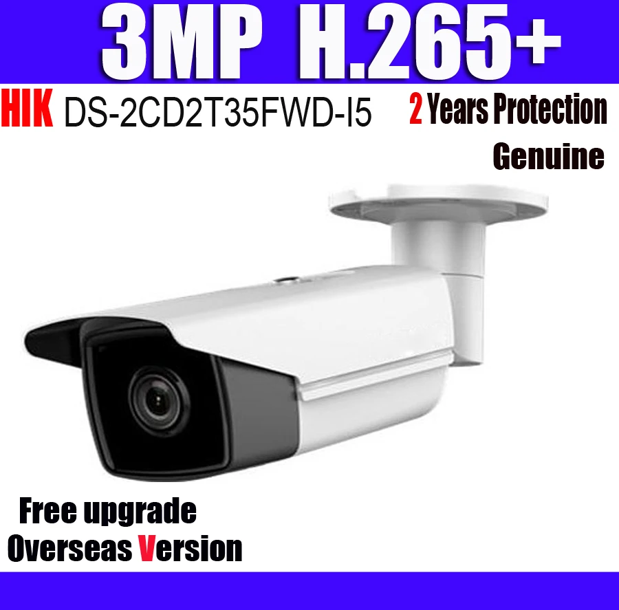 Ds 2cd2t35fwd i5 3mp H.265 + IP67 CCTV IP Камера с слот для карты SD очень низкой освещенности пуля