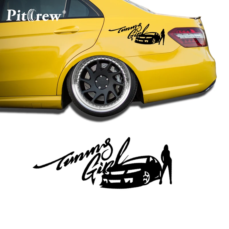 

1PC 29*10cm Tuning Girl and Sexy Lady Car Styling Reflective Personalized Waterproof Auto Car Decal Decoration Styling
