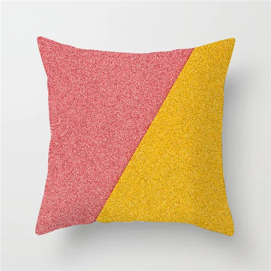 Fuwatacchi в скандинавском стиле, геометрический чехол для подушки, полиэфирный чехол для подушки, разноцветный пэчворк, домашний декоративный чехол на подушки, диван, автомобиль - Цвет: PC03208