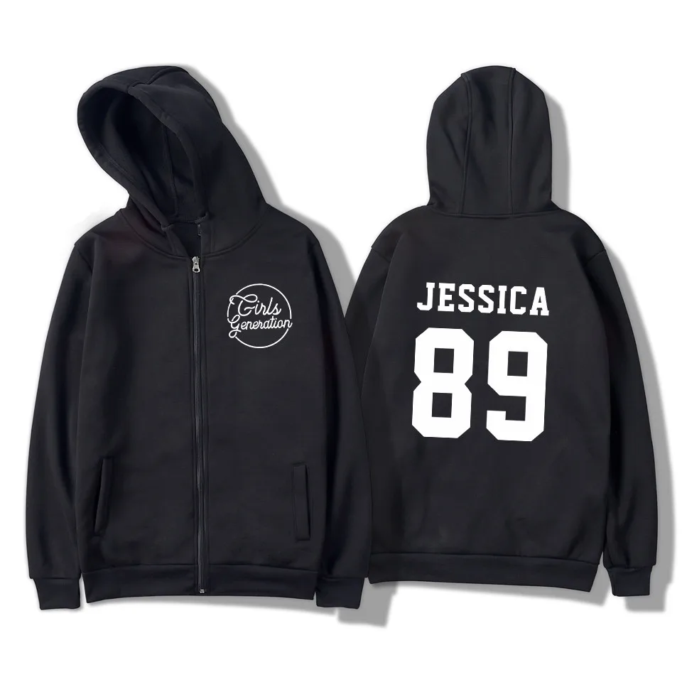 

KPOP SNSD Girls Generation Six Album Zipper Hoodie Women fashion Winter Hoodies Sweatshirt casual Plus Size Jacket coat Clothes