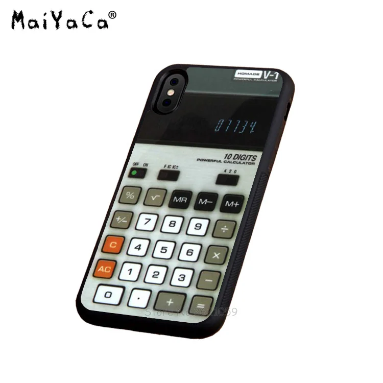 Retro calculator old silicone soft edge phone case for iphone 5s SE 6