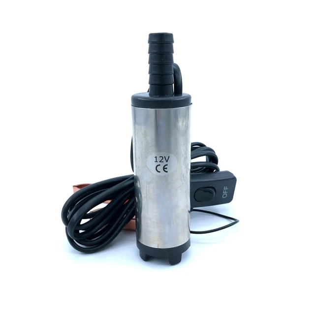 Submersible น้ำมันเชื้อเพลิงดีเซลปั๊มเส้นผ่านศูนย์กลาง38มม.DC 12V 24V 12L/Min 40W Camping แบบพกพาพร้อมสวิทช์ 1