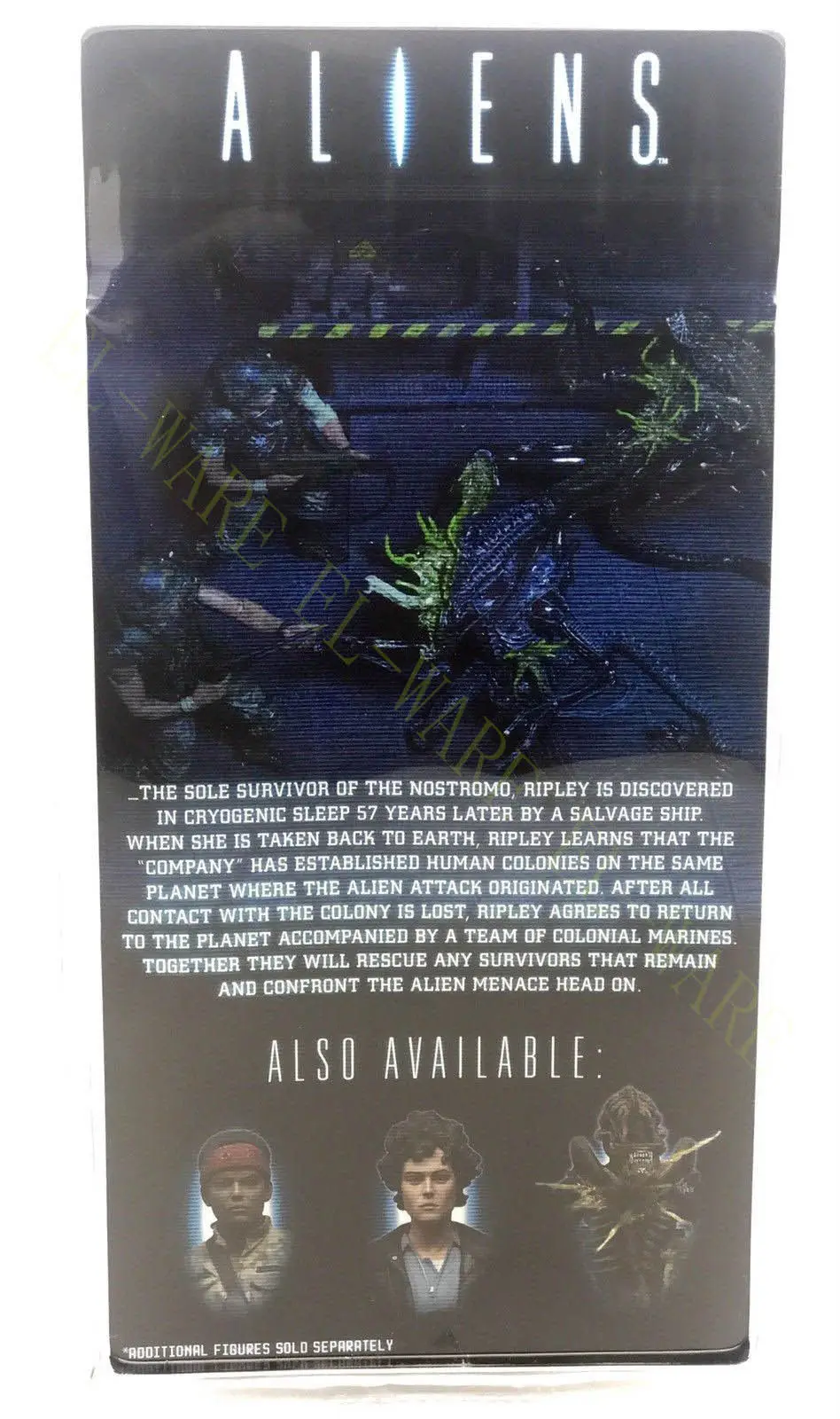 Инопланетянин NECA 12 серия Xenomorph Warrior Боевая головка поврежденная 9 &quotПВХ фигурка