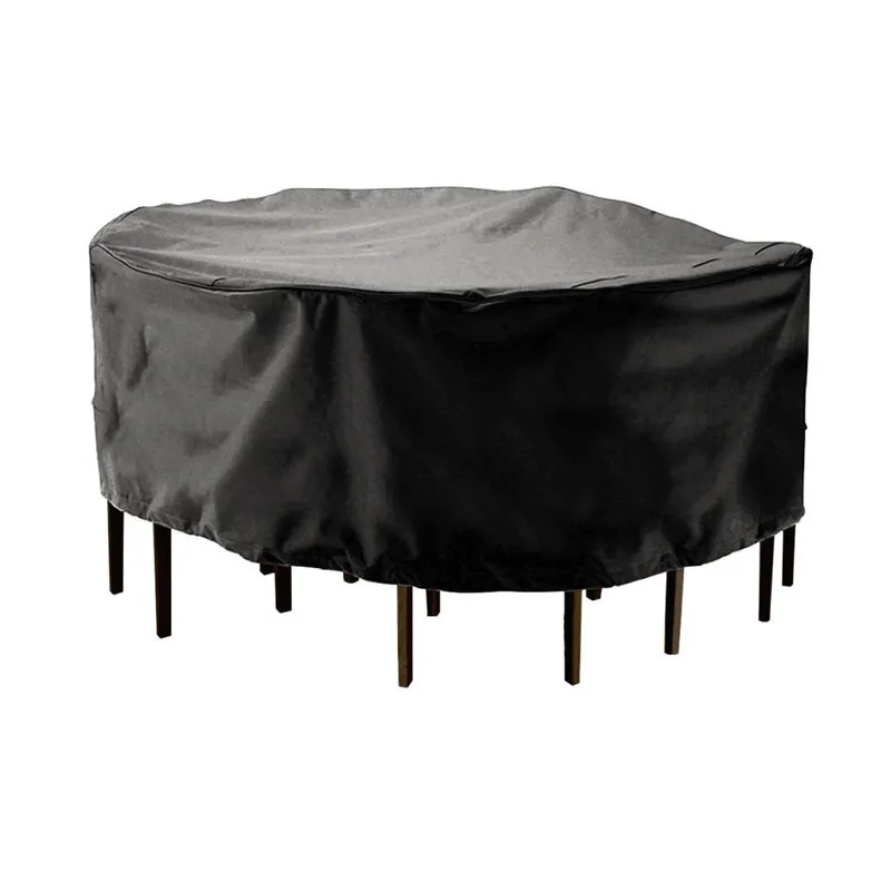 210D полиэстеровый круглый чехол для уличной мебели для сада, патио, стола, стула, защитный чехол, непромокаемый, пылезащитный чехол