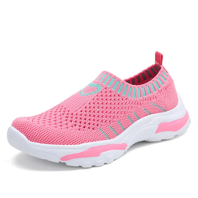 slip on running flat sneakers