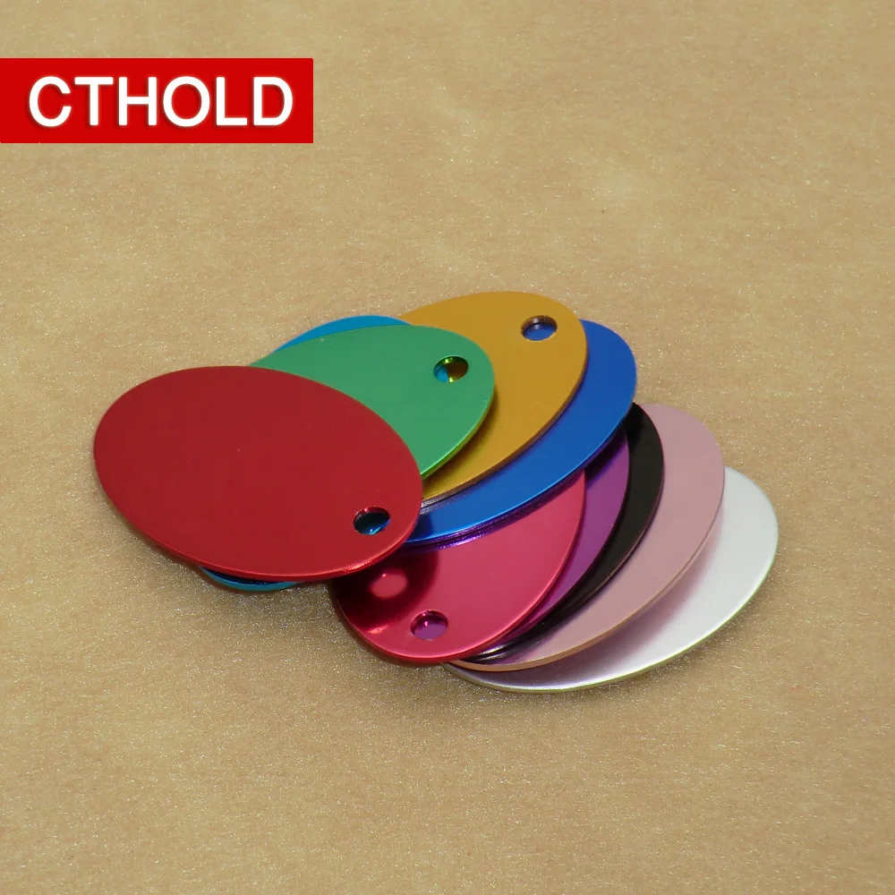 CTHOLD 100 шт. бирки для домашних животных алюминиевые идентификационные с именем