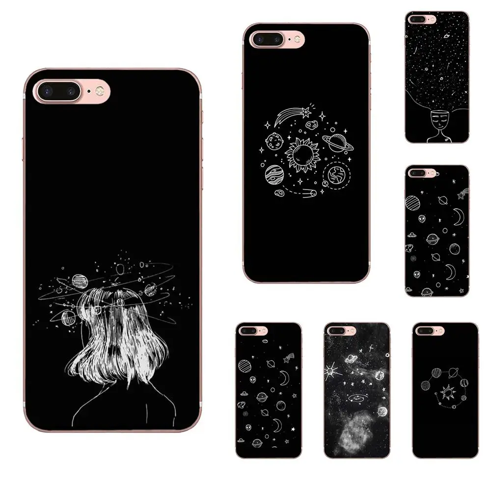 

Sky Space Planet Black White Sun Moon Star For Sony Xperia Z Z1 Z2 Z3 Z4 Z5 compact Mini M2 M4 M5 T3 E3 E5 XA XA1 XZ Premium