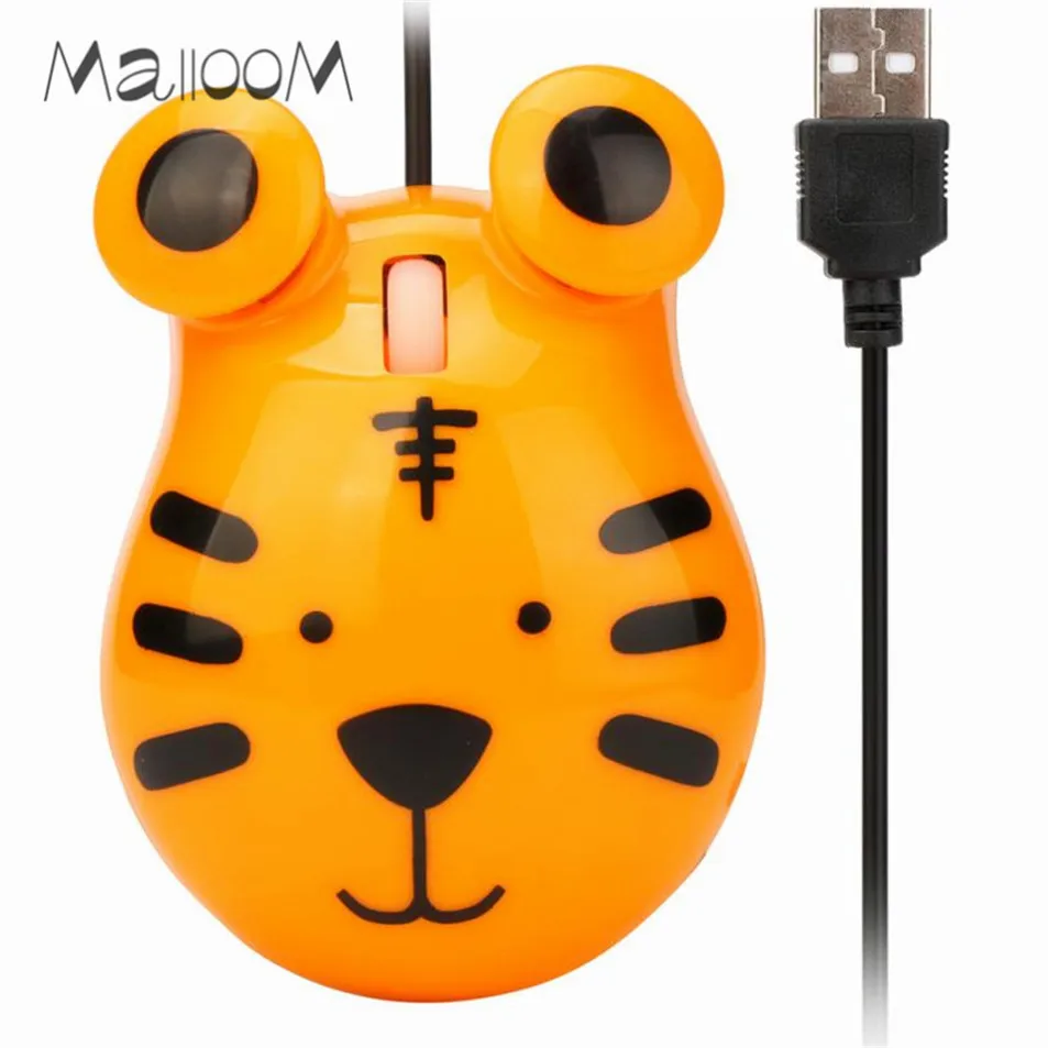 Malloom 1200 dpi Проводные оптические Игры мышь милые животные мыши USB мышь геймер для ПК ноутбук мышь дропшиппинг - Цвет: Цвет: желтый