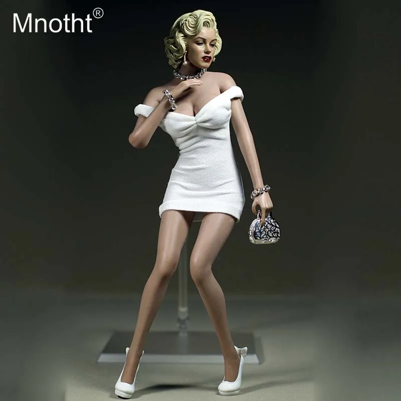 1//6 Marilyn Monroe Classic White Dress Mini Skirt Toy F 12/" Doll NO HEAD NO BODY