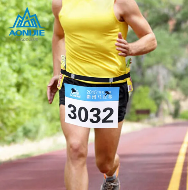Sports Waistband Marathon Running Race Number Belt Adjustable FI 