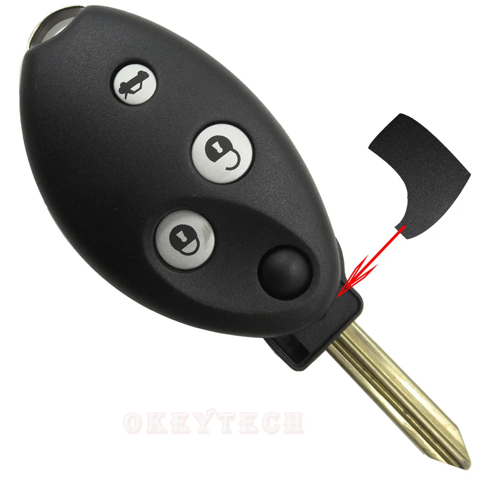 OKEY TECH FOR CITROEN C2 C3 C4 C5 C6 C8 PICASSO BERLINGO REMOTE 3 BUTTON CAR KEY SHELL REPLACEMENT COVER CASE