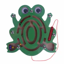 Малыш Деревянные Головоломки Магнитного лабиринт игрушка надувной шар Мультфильм Интеллектуальное развитие доска для головоломки для