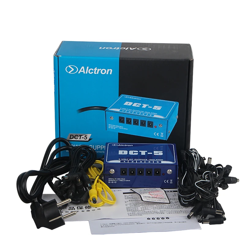 Alctron DCT 5 канальный 9 вольтовый блок питания с выходным эффектом постоянного тока