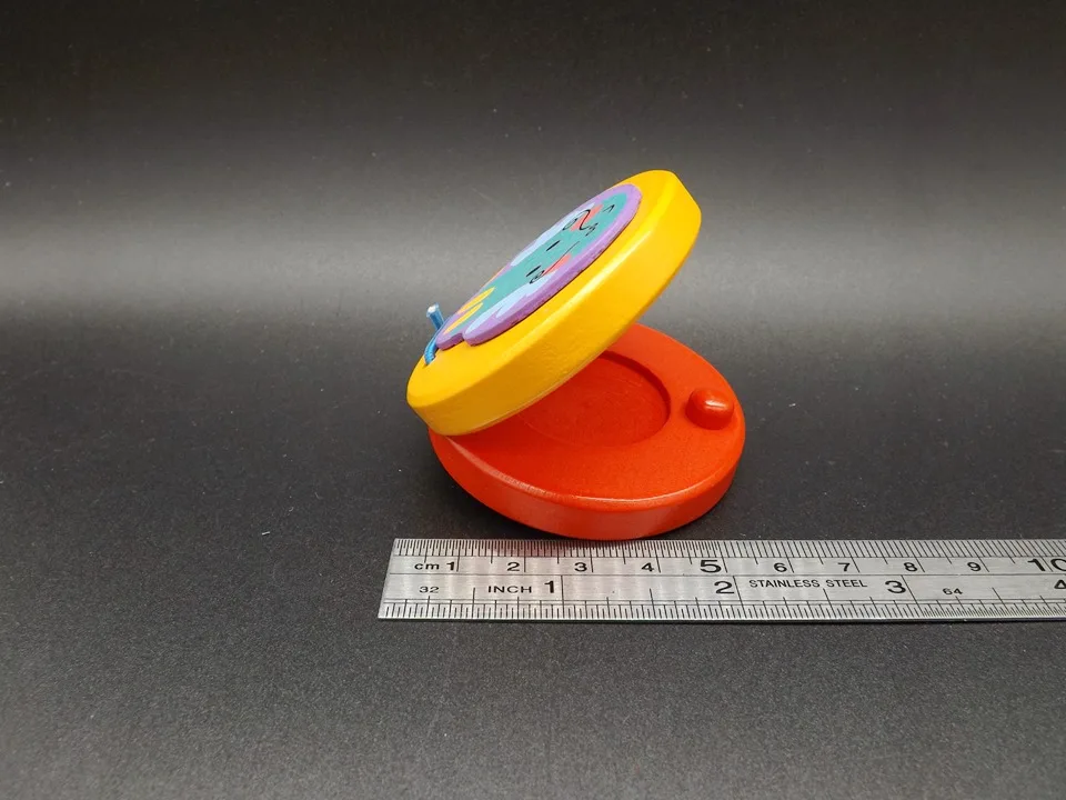 Красочные деревянные пальчиковые кастанеты Клак игрушка мультфильм ударный инструмент Idiophone подарки Детские игры