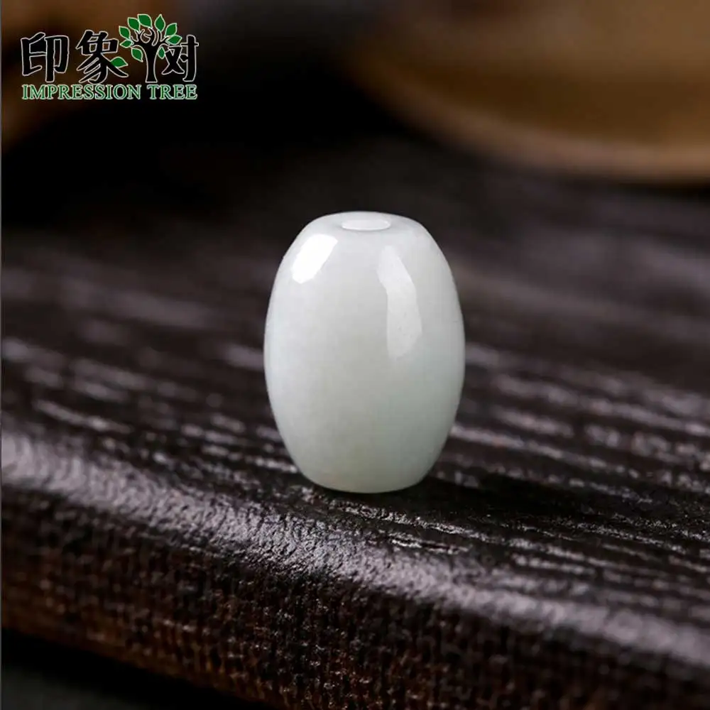 Натуральный Jadeite Гладкий цилиндр из бисера 10 шт 10х7 мм ручной работы драгоценный