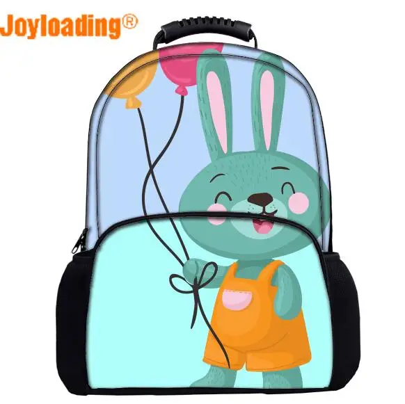 Повседневный стильный 2D красочный детский рюкзак Joyloading с мультяшным Кроликом