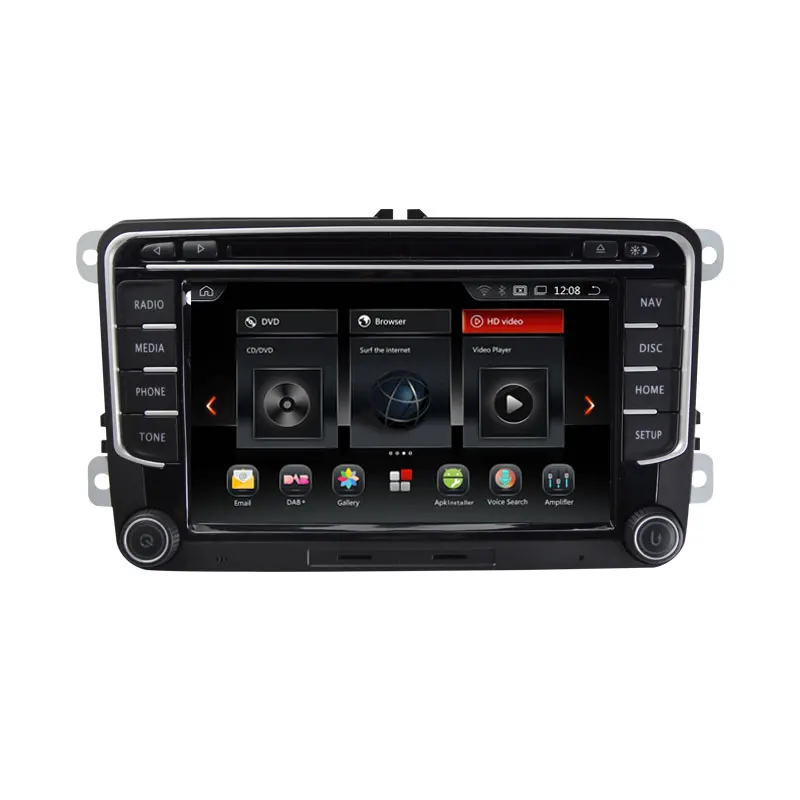 7 дюймовый восьмиъядерный Android 9 0 автомобильный DVD для VW golf 4 5 6 touran passat B6 sharan jetta caddy