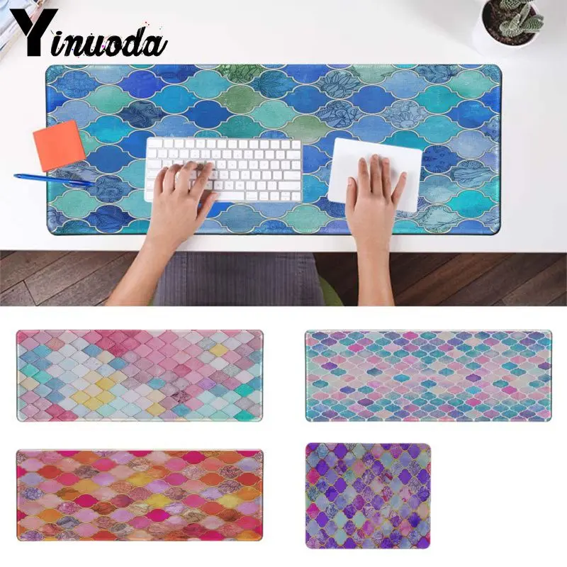 

Yinuoda Hot Sales Colored squares Customized MousePads Computer Laptop Anime Mouse Mat Gaming Mouse Pad Gamer Desk Mat