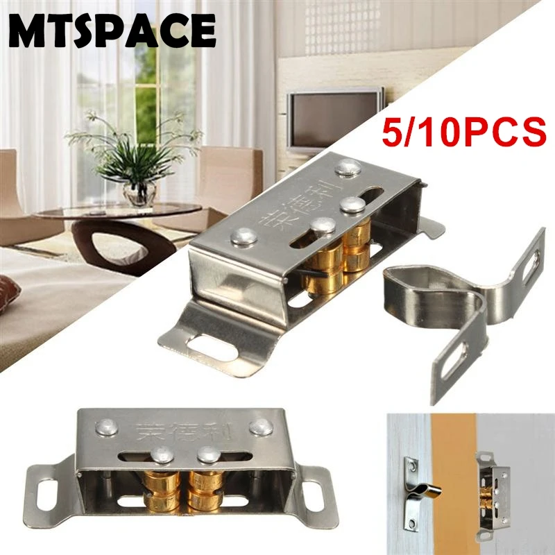 Stainless Steel Catch Stopper For Cupboard Cabinet Kitchen Door Latch Hardware
