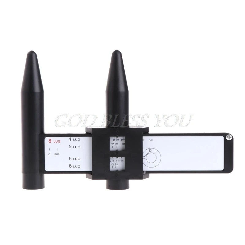 

4 5 6 8 Holes Lug Wheel Bolt Pattern Gauge Quick Measuring Measurement Hand Tool
