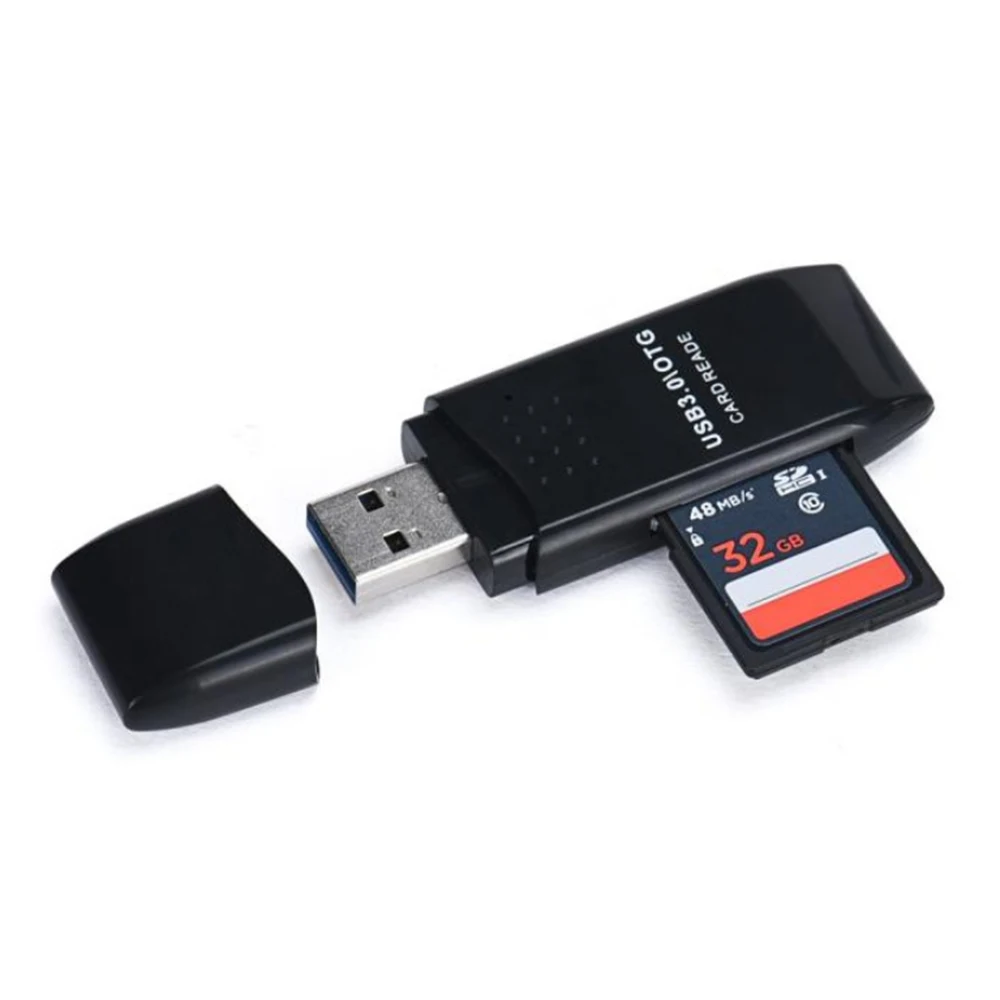 Мини Портативный Card Reader USB 3,0 USB адаптер OTG SDXC TF 2 в 1 USB3.0 чтения для карт Планшеты PC ноутбук