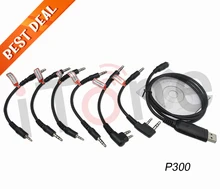 6 in 1 USB Programming Cable for Motorola GP300 TK3207 TC500 VX160 GP3688 F26 A8 UV-5R 888S PX777 for baofeng Programming Cable