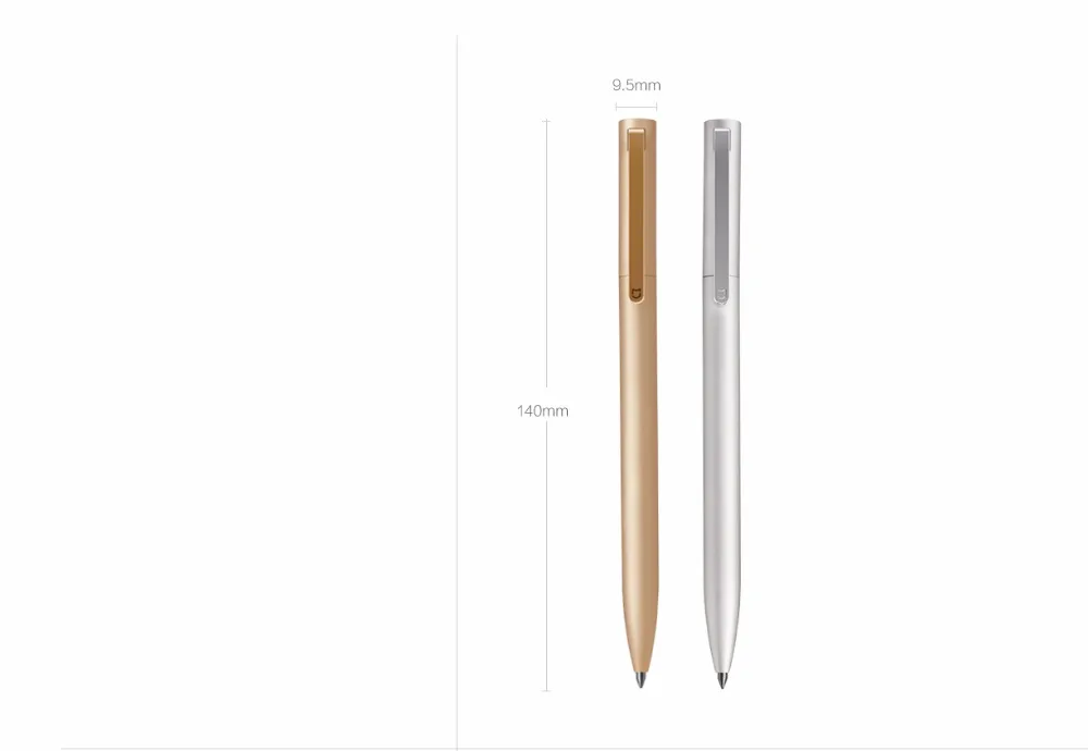 Xiaomi металлический знак ручка с оригинальным Mijia заправлять черными чернилами PREMEC Швейцария Mikuni чернила