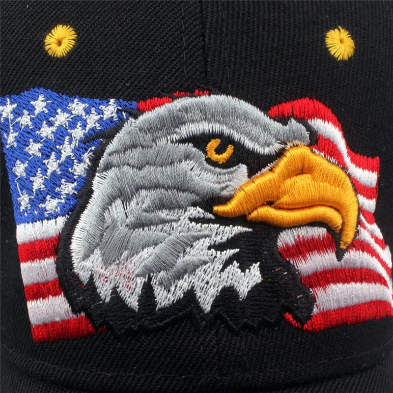 Идеальный подарок 1 шт. спортивная шапочка унисекс американский флаг бейсбольная кепка с рисунком орла Повседневная Солнцезащитная шляпа для гольфа бейсболка идеальный подарок