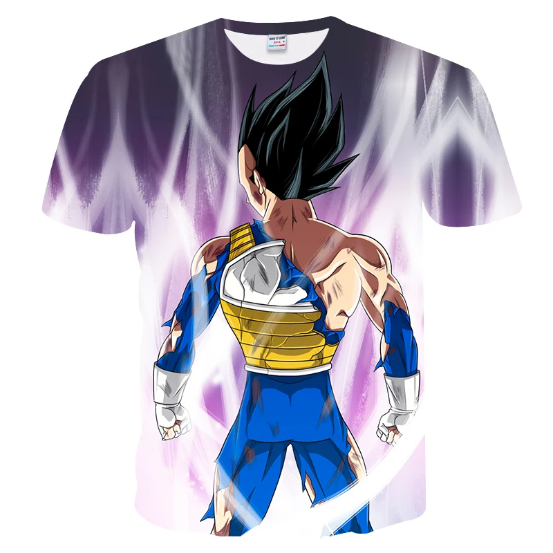 Новинка, мужская и женская персональная аниме Dragon Ball Z, 3D печать, футболка классная, модная, удобная, с коротким рукавом, креативная рубашка