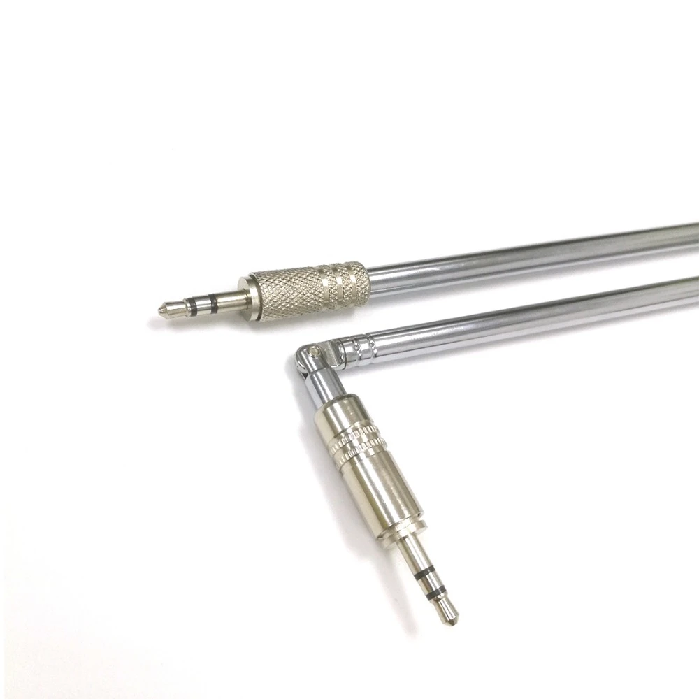 Antena de radio FM telescópica para teléfono, HIFI de 650mm, tipo recto largo, flexible, 180 grados|Conectores| - AliExpress