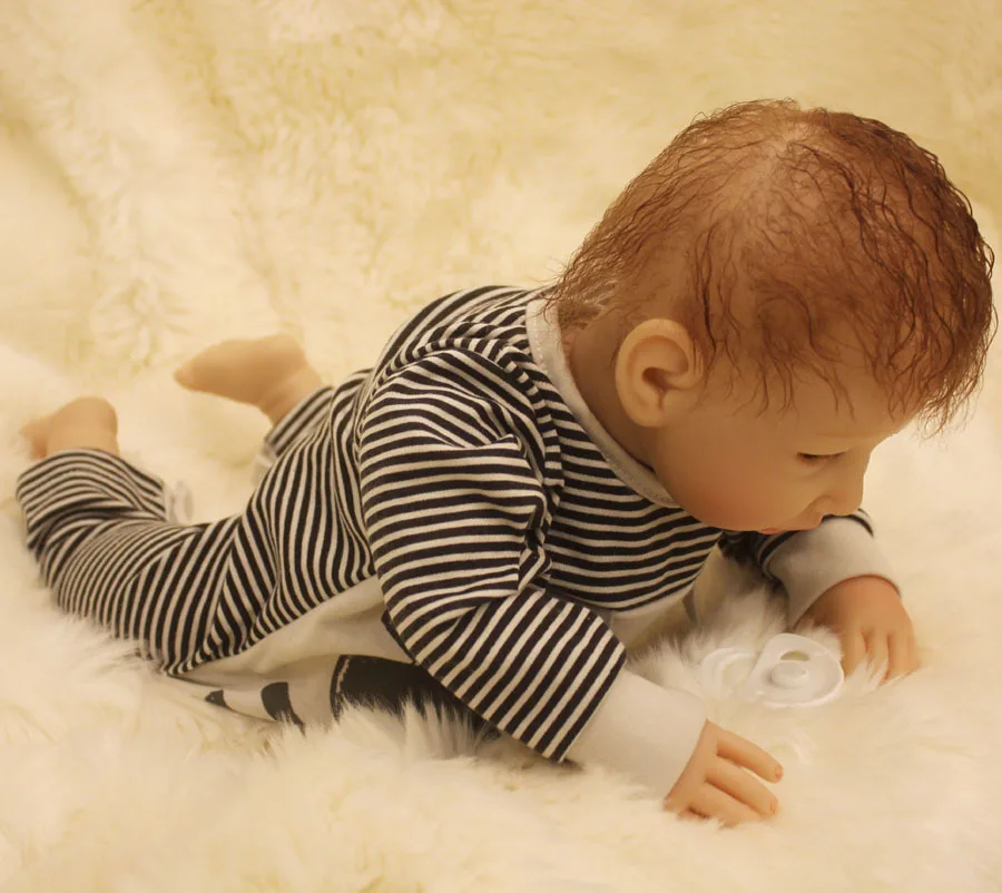 Силиконовые Мягкие Мини куклы reborn baby для девочек и мальчиков 20 дюймов lifelik bonecas 50