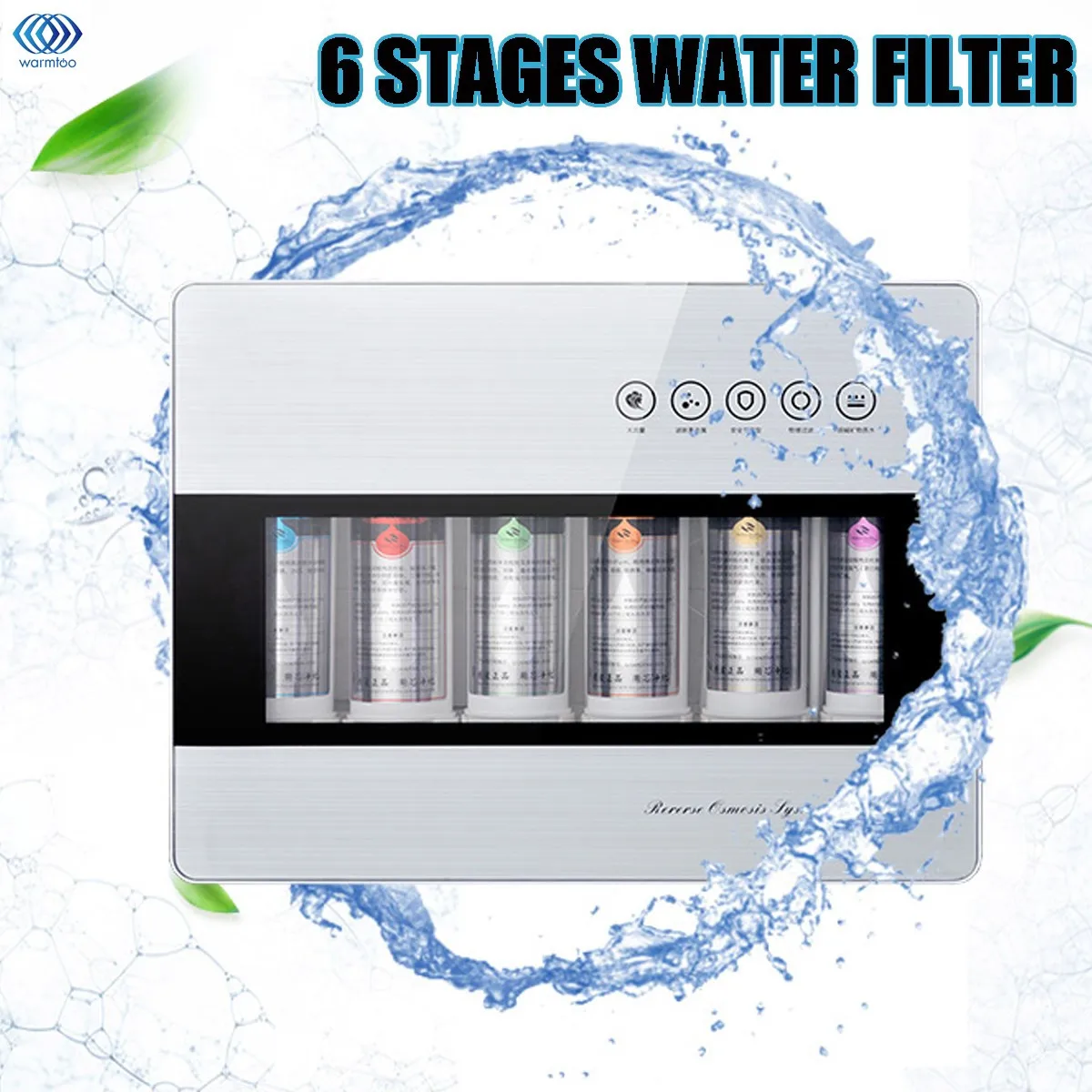 

6 Stage Multi-function Undersink Home Clean Water Filter System Drinking Reverse Osmosis RO UF Kitchen Purifing Water Direct