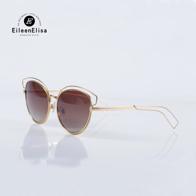 

2017 New Cat Eye Women Sunglasses Designer EE Brand Oculos De Sol Colorful Lens Butterfly Style Women Gafas With Case Top