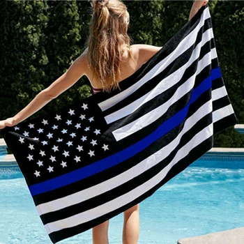 Модное черное, белое, синее пляжное полотенце с флагом США, микорфибра, американская звезда, Полоска, полотенце-флаг, патриотическое, США, для мужчин и женщин, 35X75, 70X140 - Цвет: Flag