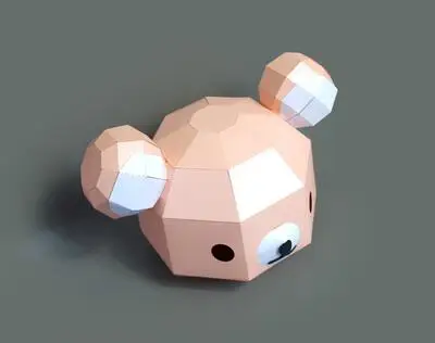 19 3D Маска для животных Pikach Gundam DIY вечерние бумажные маски для Хэллоуина с украшением на день рождения Детские аксессуары для украшения дома - Цвет: 19